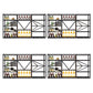 Wall Mounted Iron Wine Racks Modern Style Wine Holder Rack in Black