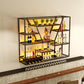 Wall Mounted Iron Wine Racks Modern Style Wine Holder Rack with Shelf Clearhalo 'furn' 'furn_wine_racks' 'Furniture' 'Kitchen & Dining Furniture' 'Wine Racks' 'wine_racks' 6793204
