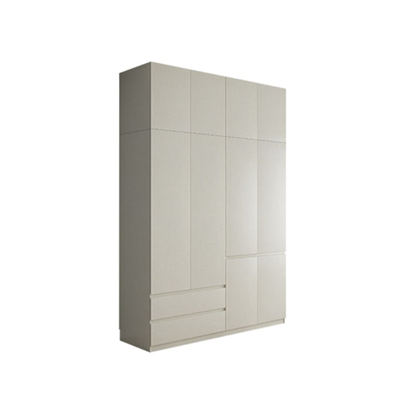 Engineered Wood Wardrobe Cabinet with Shelves Hinged Wardrobe Armoire Clearhalo 'Armoires & Wardrobes' 'armoires_wardrobes' 'Bedroom Furniture' 'furn' 'furn_armoires_wardrobes' 'Furniture' 6793234