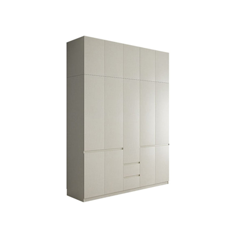 Engineered Wood Wardrobe Cabinet with Shelves Hinged Wardrobe Armoire 79"L x 21"W x 102"H Clearhalo 'Armoires & Wardrobes' 'armoires_wardrobes' 'Bedroom Furniture' 'furn' 'furn_armoires_wardrobes' 'Furniture' 6793235