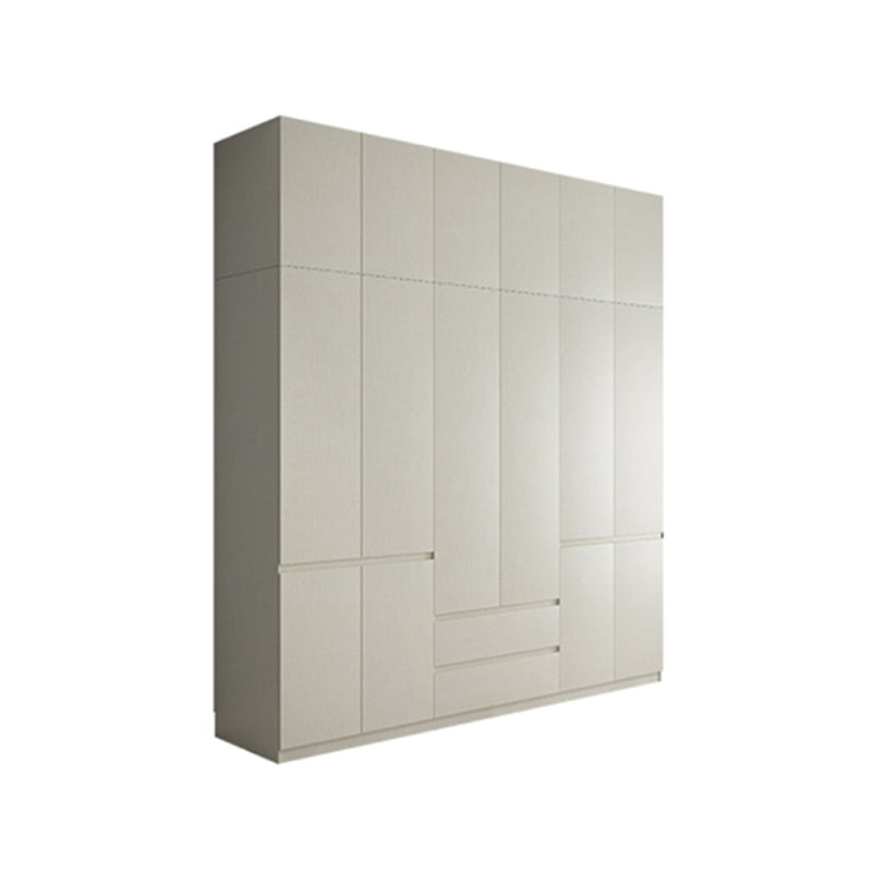 Engineered Wood Wardrobe Cabinet with Shelves Hinged Wardrobe Armoire Clearhalo 'Armoires & Wardrobes' 'armoires_wardrobes' 'Bedroom Furniture' 'furn' 'furn_armoires_wardrobes' 'Furniture' 6793237