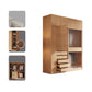 Engineered Wood Wardrobe Cabinet Modern Wardrobe Closet for Bedroom