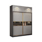 Sliding Engineered Wood Wardrobe Cabinet Modern Wardrobe Armoire