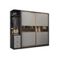 Sliding Engineered Wood Wardrobe Cabinet Modern Wardrobe Armoire