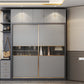 Sliding Engineered Wood Wardrobe Cabinet Modern Wardrobe Armoire