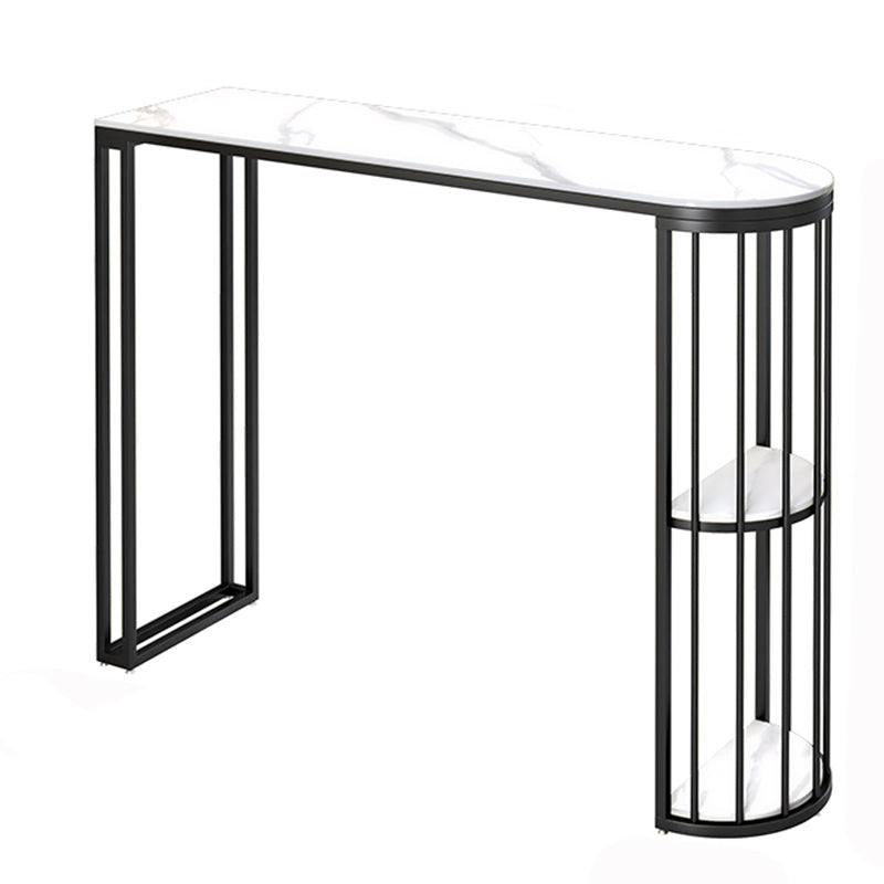 Stone Bar Table Set 1/3 Pcs Modern Bar Table and Upholstered Stools Clearhalo 'Bar Furniture' 'furn' 'furn_home_bar_bar_sets' 'Furniture' 'Home Bars & Bar Sets' 'home_bar_bar_sets' 'Kitchen & Dining Furniture' 6793492