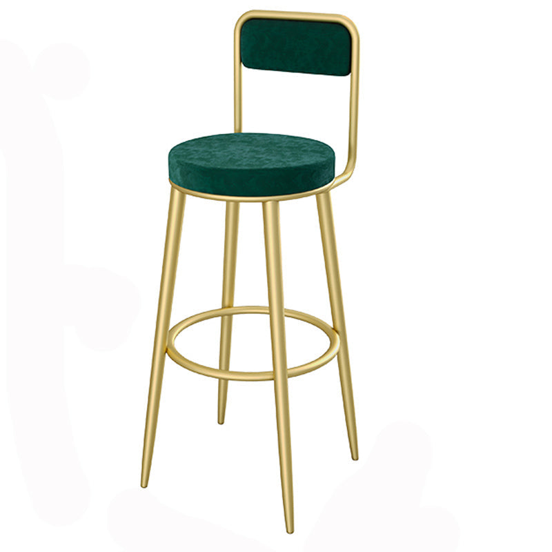 Stone Bar Table Set 1/3 Pcs Modern Bar Table and Upholstered Stools Gold 30"H Stool (Single) Clearhalo 'Bar Furniture' 'furn' 'furn_home_bar_bar_sets' 'Furniture' 'Home Bars & Bar Sets' 'home_bar_bar_sets' 'Kitchen & Dining Furniture' 6793495