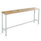Industrial Style Rectangle Bar Table Solid Wood Fixed Bistro Bar Desk Clearhalo 'Bar Furniture' 'Bar Tables' 'bar_tables' 'furn' 'furn_bar_tables' 'Furniture' 'Kitchen & Dining Furniture' 6793599