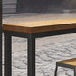 Modern Style Rectangle Bar Table Solid Wood Bar Dining Table with Footrest Clearhalo 'Bar Furniture' 'Bar Tables' 'bar_tables' 'furn' 'furn_bar_tables' 'Furniture' 'Kitchen & Dining Furniture' 6793622