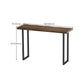 Mesa de bar de estilo industrial Mesa de comedor de barra con pedestal doble de madera maciza de pino