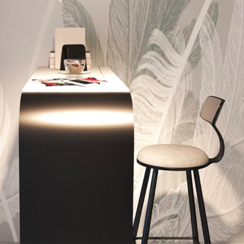 Contemporary Style Bar Table Stone Rectangle Bar Wine Table with Storage Clearhalo 'Bar Furniture' 'Bar Tables' 'bar_tables' 'furn' 'furn_bar_tables' 'Furniture' 'Kitchen & Dining Furniture' 6793723