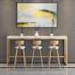 Glam Style Bar Table Faux Marble Rectangle Bar Wine Table with Footrest 70.9"L x 15.7"W x 41.3"H Without Chairs Clearhalo 'Bar Furniture' 'Bar Tables' 'bar_tables' 'furn' 'furn_bar_tables' 'Furniture' 'Kitchen & Dining Furniture' 6793729