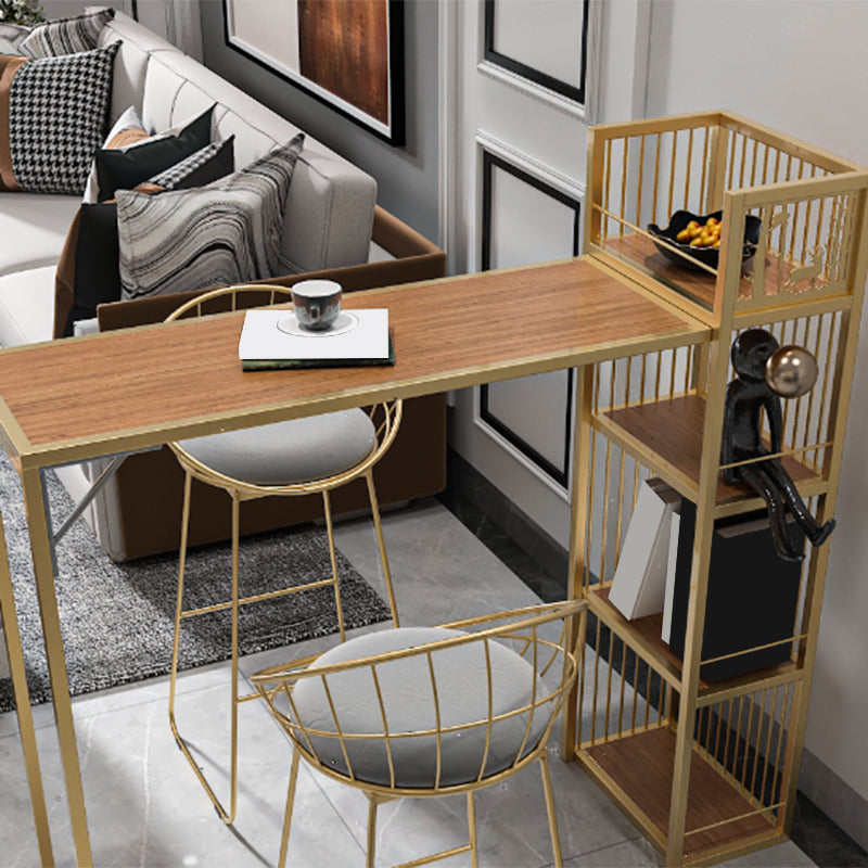 Contemporary Style Bar Height Table Rectangle Folding Bistro Bar Desk Clearhalo 'Bar Furniture' 'Bar Tables' 'bar_tables' 'furn' 'furn_bar_tables' 'Furniture' 'Kitchen & Dining Furniture' 6793761