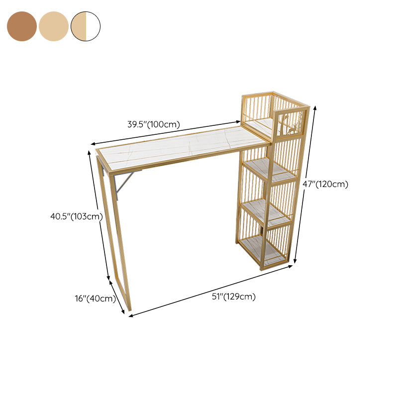 Contemporary Style Bar Height Table Rectangle Folding Bistro Bar Desk Clearhalo 'Bar Furniture' 'Bar Tables' 'bar_tables' 'furn' 'furn_bar_tables' 'Furniture' 'Kitchen & Dining Furniture' 6793764