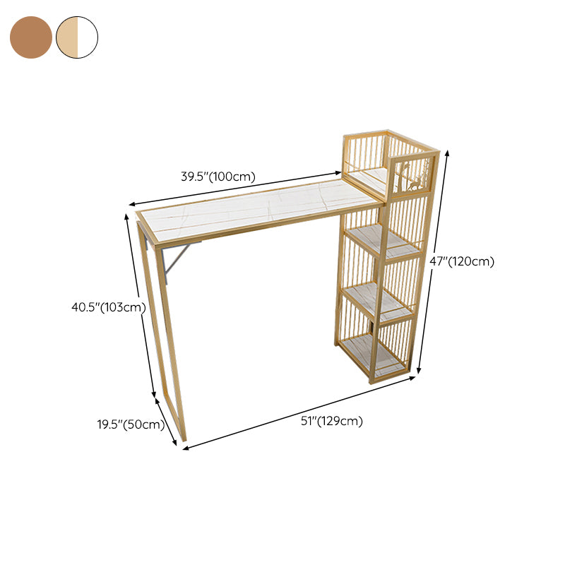 Contemporary Style Bar Height Table Rectangle Folding Bistro Bar Desk Clearhalo 'Bar Furniture' 'Bar Tables' 'bar_tables' 'furn' 'furn_bar_tables' 'Furniture' 'Kitchen & Dining Furniture' 6793765