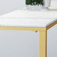 Glam Style Rectangle Bar Table Faux Marble Bar Dining Table for Living Room Clearhalo 'Bar Furniture' 'Bar Tables' 'bar_tables' 'furn' 'furn_bar_tables' 'Furniture' 'Kitchen & Dining Furniture' 6793799