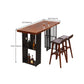 Contemporary Rectangle Bar Table Solid Wood Brown Bar Dining Table with Storage Clearhalo 'Bar Furniture' 'Bar Tables' 'bar_tables' 'furn' 'furn_bar_tables' 'Furniture' 'Kitchen & Dining Furniture' 6793864