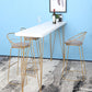 Glam Style Rectangle Bar Table White Colour Bar Dining Table with 4 Legs Clearhalo 'Bar Furniture' 'Bar Tables' 'bar_tables' 'furn' 'furn_bar_tables' 'Furniture' 'Kitchen & Dining Furniture' 6793904