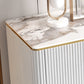 Glam Style Credenza Stone Buffet crédenza avec des tiroirs et des armoires