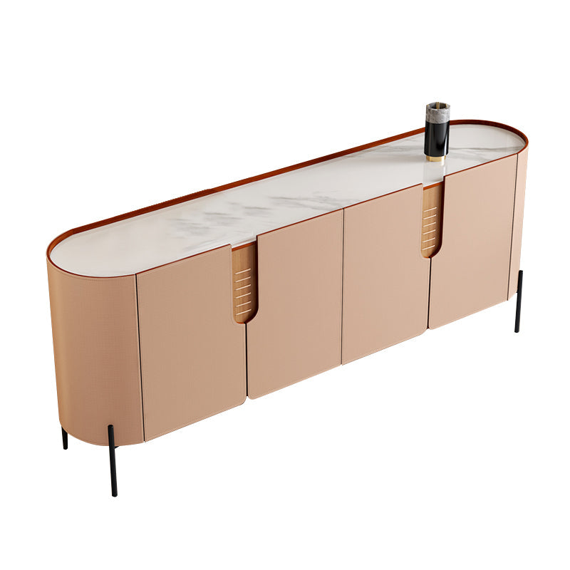 Moderner und zeitgenössisches Buffet Stone Dining Server mit Schränken