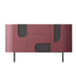 Wood Credenza Modern & Contemporary Server with Cabinets and Drawers