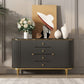 Stone Buffet Table Glam Buffet Credenza with Drawers and Cabinets Clearhalo 'buffet_sideboard' 'Buffets & Sideboards' 'furn' 'furn_buffet_sideboard' 'Furniture' 'Kitchen & Dining Furniture' 6794005