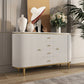 Stone Buffet Table Glam Buffet Credenza with Drawers and Cabinets Clearhalo 'buffet_sideboard' 'Buffets & Sideboards' 'furn' 'furn_buffet_sideboard' 'Furniture' 'Kitchen & Dining Furniture' 6794007