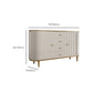 Stone Buffet Table Glam Buffet Credenza with Drawers and Cabinets Clearhalo 'buffet_sideboard' 'Buffets & Sideboards' 'furn' 'furn_buffet_sideboard' 'Furniture' 'Kitchen & Dining Furniture' 6794013