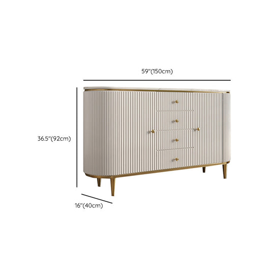 Stone Buffet Table Glam Buffet Credenza with Drawers and Cabinets Clearhalo 'buffet_sideboard' 'Buffets & Sideboards' 'furn' 'furn_buffet_sideboard' 'Furniture' 'Kitchen & Dining Furniture' 6794013