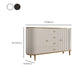 Stone Buffet Table Glam Buffet Credenza with Drawers and Cabinets Clearhalo 'buffet_sideboard' 'Buffets & Sideboards' 'furn' 'furn_buffet_sideboard' 'Furniture' 'Kitchen & Dining Furniture' 6794014