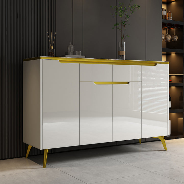 Credenza a buffet a buffet a buffet in pietra con cassetti e armadi