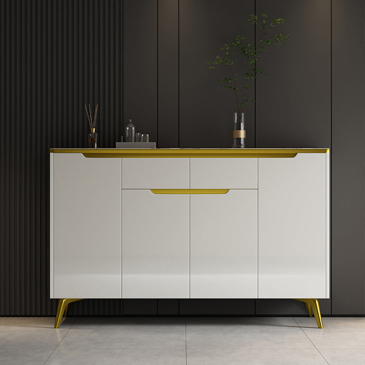 Credenza a buffet a buffet a buffet in pietra con cassetti e armadi