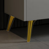 Credenza a buffet a buffet a buffet in pietra con cassetti e armadi