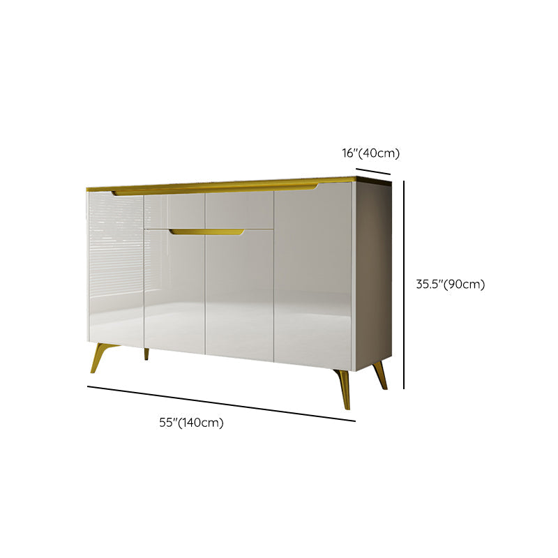 Credenza a buffet a buffet a buffet in pietra con cassetti e armadi