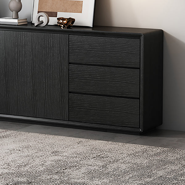 Modern and Contemporary Buffet Wood Server with Cabinets and Drawers Clearhalo 'buffet_sideboard' 'Buffets & Sideboards' 'furn' 'furn_buffet_sideboard' 'Furniture' 'Kitchen & Dining Furniture' 6794033