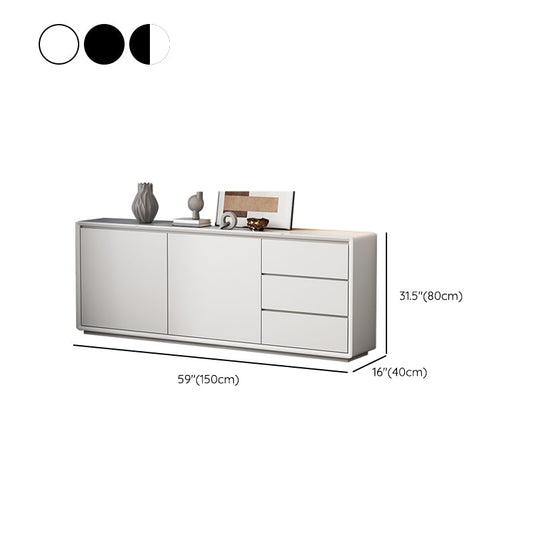 Modern and Contemporary Buffet Wood Server with Cabinets and Drawers Clearhalo 'buffet_sideboard' 'Buffets & Sideboards' 'furn' 'furn_buffet_sideboard' 'Furniture' 'Kitchen & Dining Furniture' 6794037