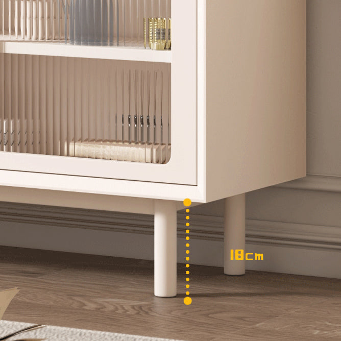 Glam Style Credenza Stone Glass Doors Buffet Sideboard with Drawers and Cabinets Clearhalo 'buffet_sideboard' 'Buffets & Sideboards' 'furn' 'furn_buffet_sideboard' 'Furniture' 'Kitchen & Dining Furniture' 6794066