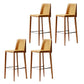Tabouret de bar moderne avec dossier en cuir, tabouret de comptoir pour salon