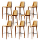 Tabouret de bar moderne avec dossier en cuir, tabouret de comptoir pour salon