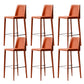 Modern Bar Stool Leathe Backrest Counter Stool for Living Room