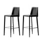 Tabouret de bar moderne avec dossier en cuir, tabouret de comptoir pour salon