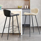 Modern Upholstered Stools with Metal Legs Matte Finish Indoor Counter & Bar Stools Clearhalo 'Bar Furniture' 'Bar Stools' 'bar_stools' 'furn' 'furn_bar_stools' 'Furniture' 'Kitchen & Dining Furniture' 6794299