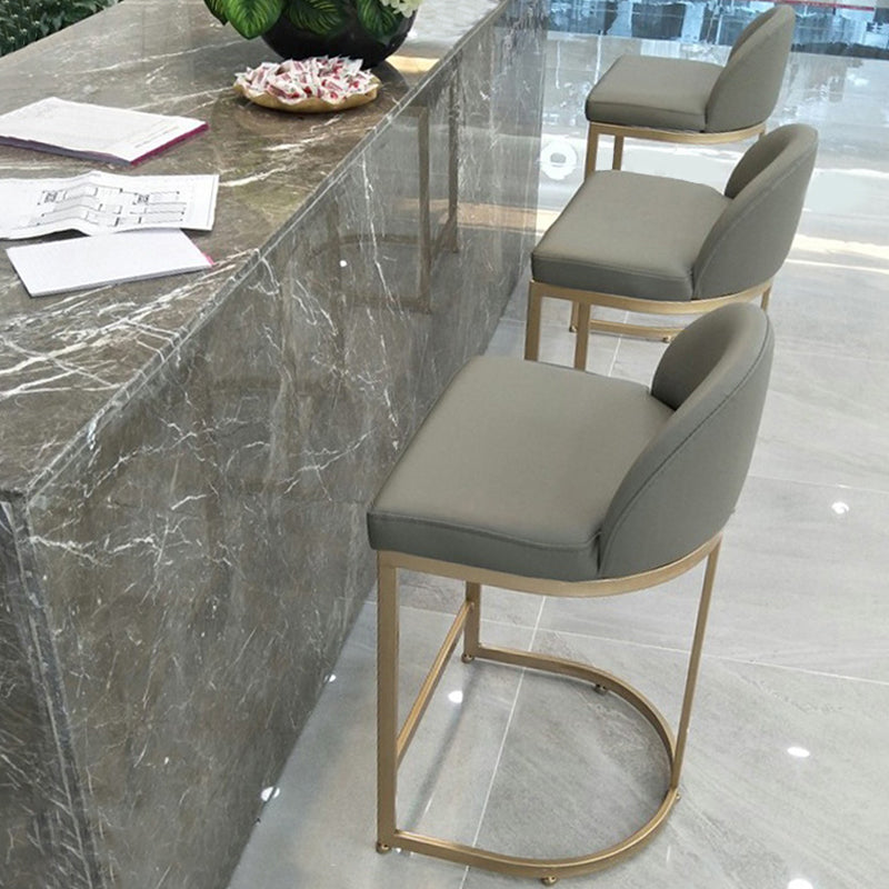 Bucket Bar Stool Contemporary Low Back Dining Stool with Footrest Clearhalo 'Bar Furniture' 'Bar Stools' 'bar_stools' 'furn' 'furn_bar_stools' 'Furniture' 'Kitchen & Dining Furniture' 6794419