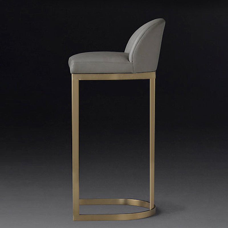 Bucket Bar Stool Contemporary Low Back Dining Stool with Footrest Clearhalo 'Bar Furniture' 'Bar Stools' 'bar_stools' 'furn' 'furn_bar_stools' 'Furniture' 'Kitchen & Dining Furniture' 6794424