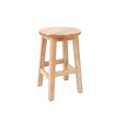 Taburete de bar de estilo moderno, taburete de madera de caucho para comedor