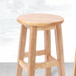Taburete de bar de estilo moderno, taburete de madera de caucho para comedor