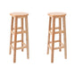 Modern Style Bar Stool Rubberwood Counter Stool for Dining Room