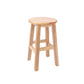 Taburete de bar de estilo moderno, taburete de madera de caucho para comedor