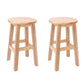 Taburete de bar de estilo moderno, taburete de madera de caucho para comedor