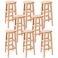 Modern Style Bar Stool Rubberwood Counter Stool for Dining Room